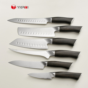 Ensemble de 8 couteaux <span class=keywords><strong>japonais</strong></span> en acier inoxydable AUS10 à haute teneur en carbone, manche en bois d'ébène, <span class=keywords><strong>couteau</strong></span> de chef de cuisine avec support - Product Image 3