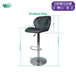 كراسي بار WS 98128 متوفرة بألوان متعددة، كراسي بار حديثة بظهر على شكل فراشة مغطاة بالفضة للمطبخ - Product Image 2