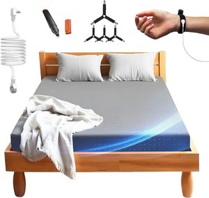 10% draps de lit conducteurs en fibre d'argent à la terre Eucalyptus lyocell couvre-<span class=keywords><strong>matelas</strong></span> de literie à la terre - Product Image 5