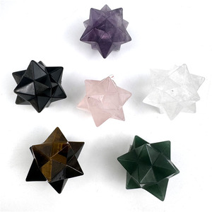 Penjualan laris batu penyembuhan kristal alami energi heksagonal liontin bintang <span class=keywords><strong>Merkaba</strong></span> untuk dekorasi rumah - Product Image 5