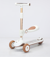Vente en gros d'usine de trottinette de sport pliable en plein air Kids 3 PU Wheel Foot Push Scooters