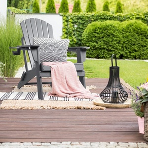 HE-565, Sedia Adirondack Pieghevole <span class=keywords><strong>in</strong></span> Plastica per Esterni, Sedia da <span class=keywords><strong>Spiaggia</strong></span> e Patio <span class=keywords><strong>in</strong></span> HDPE con Portabicchiere - Product Image 3