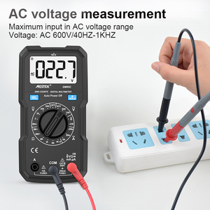 Multímetro digital DM95C 6000 recuentos verdadero valor eficaz rango automático AC/DC voltios amperios ohmios diodo continuidad capacitancia probador multímetro - Product Image 2