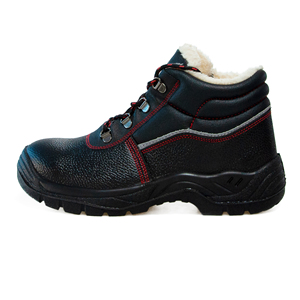 Chaussures de <span class=keywords><strong>sécurité</strong></span> de travail <span class=keywords><strong>S3</strong></span> pour hommes et femmes avec doublure chaude et embout en acier Bottes de travail d'hiver Matériel supérieur en cuir fendu - Product Image 6