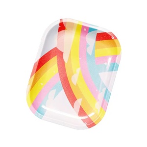 Ensemble de plateaux roulants personnalisés en métal avec couvercle, fonction magnétique, motifs anime et girly, parfait pour les boutiques de fumeurs - Product Image 3