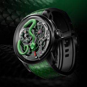 Orologio Meccanico da Uomo LUCKY HARVEY Serie <span class=keywords><strong>Master</strong></span> Craft, Verde con Serpente in Movimento, Automatico, Impermeabile, Luminoso Notturno - Product Image 2