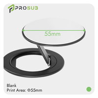 Support magnétique de sublimation Prosub en gros, support de téléphone de bureau pliable 2D/3D vierge pour accessoires de téléphone personnalisés