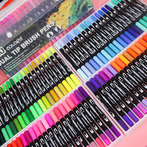 Rotulador de Doble Punta de <span class=keywords><strong>132</strong></span> Colores, Punta de Bala de 0,4 mm, Punta Fina para Dibujar, Rotulador de Acuarela para Letras y Dibujos - Product Image 3