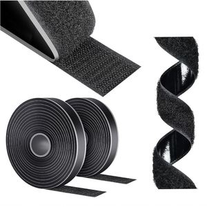 Bandes auto-agrippantes adhésives personnalisées en velcro élastique, attaches auto-agrippantes en tailles 16/20/25/30/38/50 mm, attaches durables à dos adhésif - Product Image 1