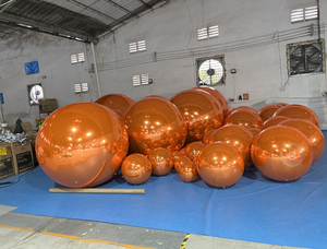 축제용 볼 풍선, 대형 반짝이는 화려한 PVC 풍선, 크리스마스용 풍선 거울볼 - Product Image 2