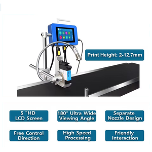 12.7Mm Industriële Multicolor Draagbare Online Batch Codering Tij Inkjet Printer Voor Vervaldatum Qr Code Logo Nummer Label Afdrukken - Product Image 5