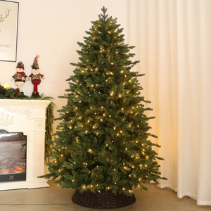 Ensemble d'arbre <span class=keywords><strong>de</strong></span> <span class=keywords><strong>Noël</strong></span> <span class=keywords><strong>artificiel</strong></span> <span class=keywords><strong>de</strong></span> luxe moderne <span class=keywords><strong>de</strong></span> <span class=keywords><strong>210</strong></span> <span class=keywords><strong>cm</strong></span>, arbre <span class=keywords><strong>de</strong></span> <span class=keywords><strong>Noël</strong></span> écologique <span class=keywords><strong>avec</strong></span> lumière <span class=keywords><strong>LED</strong></span> - Product Image 2