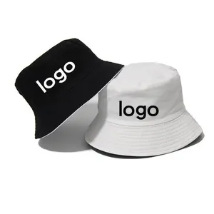 Wholesale Low MOQ Custom logo Fashion fisherman Hat Designer Knitted Embroidery Bucket Hats