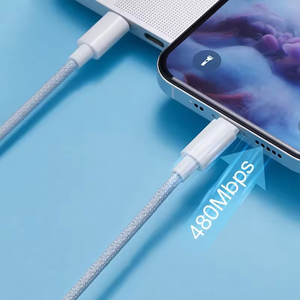 สายโทรศัพท์ Type-C 60W สายชาร์จ Type-C USB-C ข้อมูล<span class=keywords><strong>20W</strong></span> สายชาร์จสำหรับ IP 17 16 15 14 13 12 11 - Product Image 6