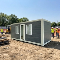 Installation rapide, emballage pour maison, conteneur mobile pliable de 20 pieds, bureau pliable, expédition économique, maisons conteneurs pliables
