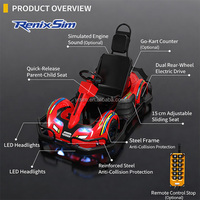 RenixSim Simulateur de course de karting en réalité mixte pour projets commerciaux en intérieur, attraction de divertissement VR