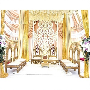 Amazing Mandap Decor Wedding Chairs Set Hindu Wedding Ceremony Mandap Chairs Set Traditional Wedding Vidhi Mandap Chairs USA - Product Image 1