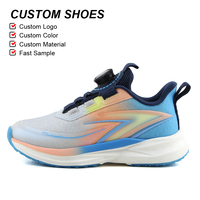 OLICOM Taille 28-35 Chaussures de sport pour garçons Boucle rotative Maille respirante Chaussures de course pour enfants Chaussures de sport athlétiques pour enfants