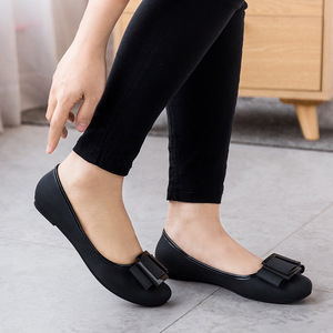 Scarpe basse da <span class=keywords><strong>donna</strong></span> con fiocco, all'ingrosso dalla fabbrica - <span class=keywords><strong>Ballerine</strong></span> comode con punta quadrata per l'uso quotidiano - Product Image 3