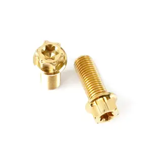 New Arrivals TOBO Anodized M5 Titanium M8 Bolts Motorcycle Flange Inner Torx Bolts Titanium Bolts