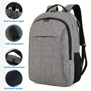 Wholesale Custom Logo Casual Daypack USB Charging 15.6 Outdoor <b>Women</b> School Business Travel Bagpack <b>Laptop</b> Back <b>Bag</b> Backpack - Product Image 2