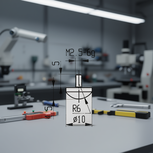 Puntas de medición para comparadores M2.5 6g R6 10 Sensor Hardware - Product Image 1