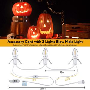 Tùy biến C7 LED bóng đèn người giữ ngọn nến E12 ổ cắm tiêu chuẩn Mỹ dây điện mở rộng dây cho kỳ nghỉ trang trí - Product Image 6