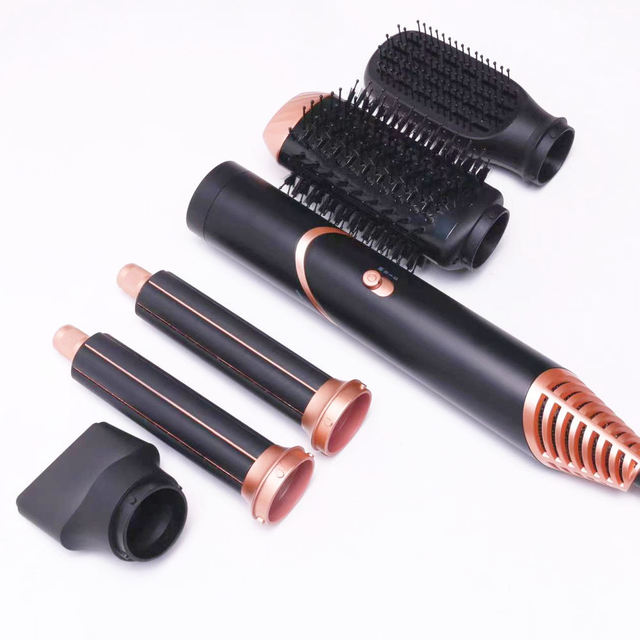 5 in 1 Hair Styler Bldc Brushless High Speed Multi Styler Curler Straightener Comb Hot Cold Air Brush Hair Dryer Air Brush Wrap