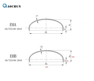 Extremo elíptico de acero inoxidable 304/316L pulido de <span class=keywords><strong>baja</strong></span> presión para tanque de recipiente a presión - Product Image 2