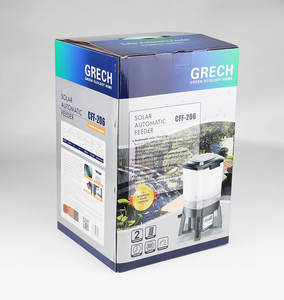 Alimentation automatique en plastique pour étang à poissons solaire de mode Étang <span class=keywords><strong>Koi</strong></span> de grande surface Alimentation intelligente en extérieur pour étang à poissons - Product Image 6