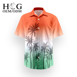 Camisa Hawaiana Holgada para <span class=keywords><strong>Hombre</strong></span>, Estilo Casual de Playa, Popelina, Manga Corta, Transpirable, Antiarrugas, Éxito de Ventas - Product Image 3