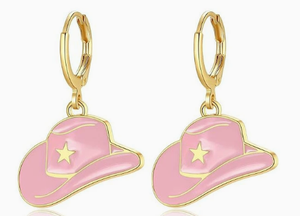 Western Style Cowgirl Earrings Cowboy <strong>Boot</strong> Hat Hoop Earrings Drop Dangle Enamel Cowgirl <strong>Boot</strong> Charms <strong>Jewelry</strong> for Women Western - Product Image 3