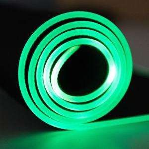 Tapis de souris de jeu RGB personnalisable avec motif vert lumineux, grand tapis de souris LED pour clavier et souris, vente en gros - Product Image 5