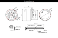 Servomoteur intégré Cubemars AKA10-9, couple de pointe 53 Nm, charge radiale élevée 50 kg, moteur BLDC à commande MIT, directement de l'usine