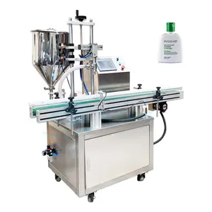 Automatic Rotor Lobe Pump Filler High Viscosity Lotion Face Cream Bottle Paste Filling Machine