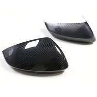 Coque de rétroviseur latéral en fibre de carbone sèche pour Audi A4 A4L S4 RS4 A5 S5 RS5 B9, capot de rétroviseur brillant de remplacement, modèles de modification extérieure de voiture