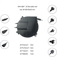 Kleine Einziehbare Stromkabelrolle 2m EU/US-Stecker Kompatibel 110V Automatischer Aufrollmechanismus für Haushaltsgeräte