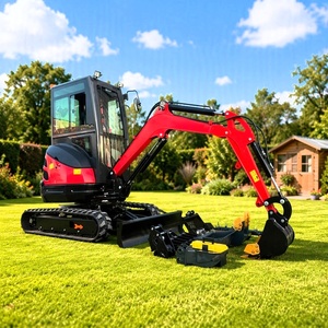 FREE SHIPPING Mini Excavator 3.5 Ton EPA Farm New Crawler Digger Excavadora Kubota Engine 1 Ton 2 Ton Small Excavators Machine