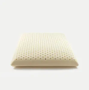 Travesseiro de látex natural puro elástico respirável de alta qualidade por atacado de fábrica
