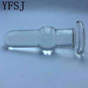 YFSJ แก้วโบโรซิลิเกตเนื้อเนียน ของเล่นนวดกระตุ้นต่อมลูกหมากทางทวารหนัก สำหรับผู้หญิงหรือผู้ชาย (แบบใส) - Product Image 4