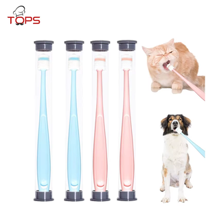 Tartaro di alta qualità per animali domestici di controllo morbido profondo pulito 360 cane silicone spazzolino da denti per animali domestici uso a casa per cani e gatti - Product Image 2