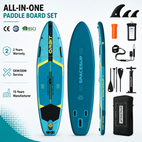 Planche de paddle gonflable portable et adaptée aux voyages, 11'6''*35''*6'', en Drop Stitch renforcé, pour les lacs, les rivières et l'océan