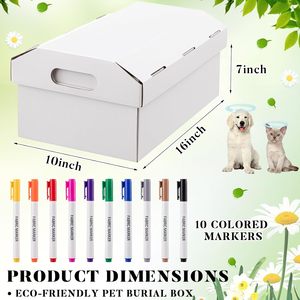 <span class=keywords><strong>Cercueil</strong></span> pour animaux de compagnie en <span class=keywords><strong>carton</strong></span> pliable écologique, boîte funéraire biodégradable pour animaux de compagnie pour les services funéraires - Product Image 2