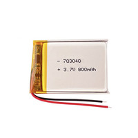 Baterai Lipo 703040 3.7V 800mAh LP703040 Baterai Lithium Polymer Isi Ulang