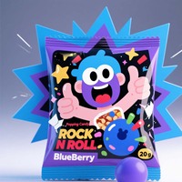 Op maat gemaakte speciale gevormde blauwe bessen snackzak met digitale print, hersluitbare zak, verpakkingspouch voor fruit snoep, handig voor onderweg