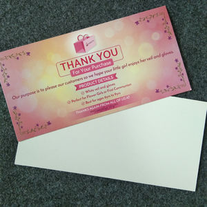 Stempeln Visitenkarte Benutzer definiertes Logo Dank Grußkarten Gold <span class=keywords><strong>Promotion</strong></span> Film Laminierung Beschichtetes Papier Benutzer definierte Größe Siebdruck - Product Image 1