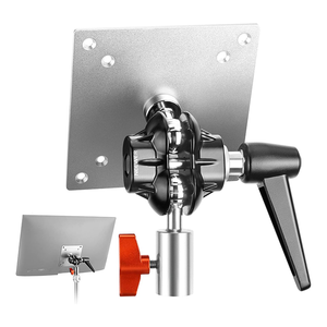 Adaptateur de montage d'écran <span class=keywords><strong>Neewer</strong></span> (lot de <span class=keywords><strong>2</strong></span>) en alliage d'aluminium, adaptateur de support d'éclairage à double rotule, vis M4 et récepteur 5/8 pour écran Impact - Product Image 1