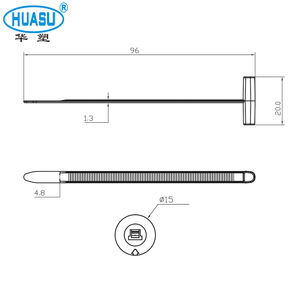 100 attaches à rivets en T autobloquantes en nylon universelles pour réparation de pare-chocs, de garde-boue et de coffre de voiture - Product Image 3