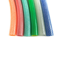 Tuyau d'arrosage de jardin professionnel durable de 3/4 pouce, léger, flexible, moulé, plusieurs couleurs, PVC