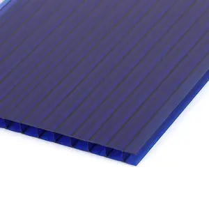 صفيحة شمسية زرقاء مجوفة متعددة الجدران بوليساربوناتو 6
